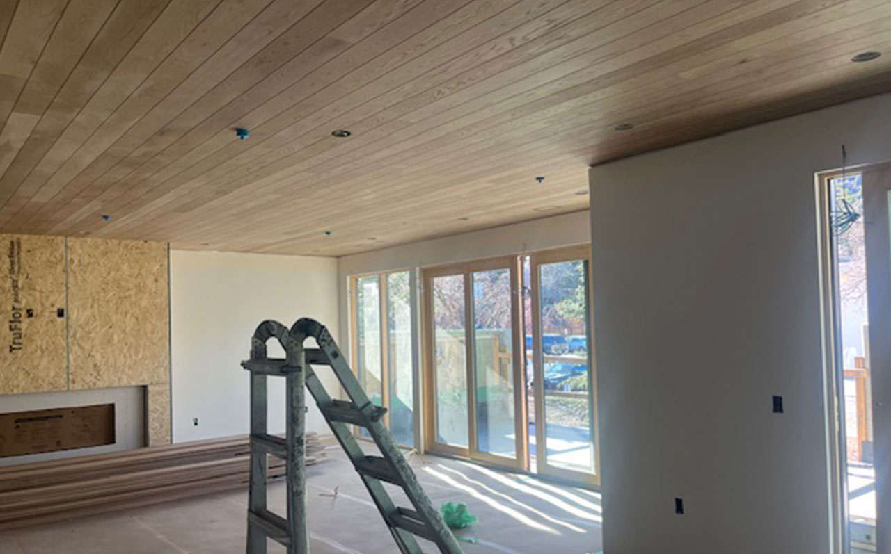 Installation of finishes has begun!